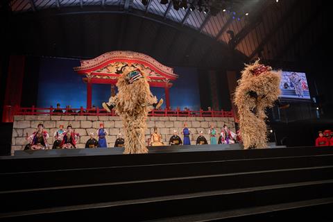 杜の賑い沖縄　創作琉球舞踏「獅子と毬踊り」